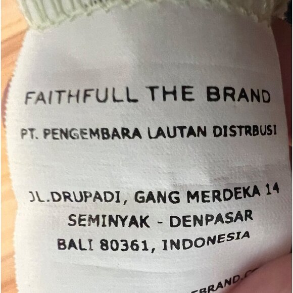 Faithfull The Brand Louis Halter Open‎ Back Playsuit Romper Size Medium - Picture 9 of 12